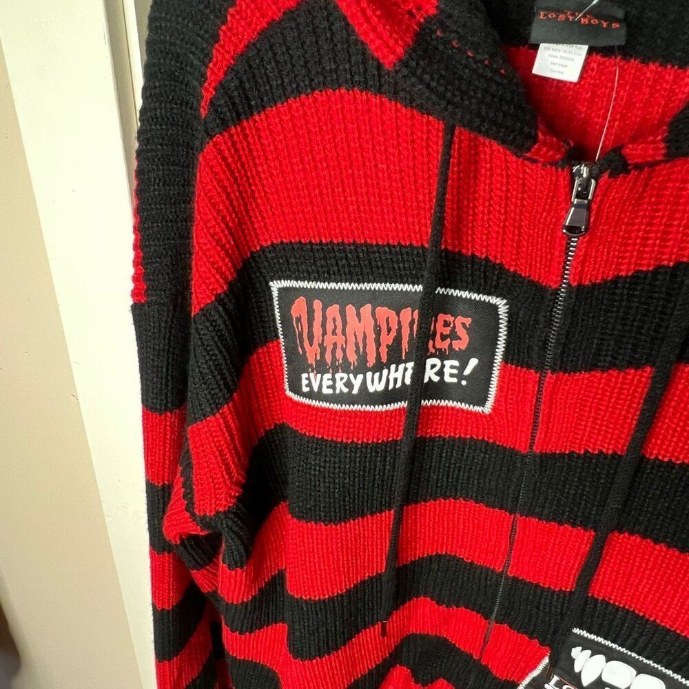 Hot Topic The Lost Boys Patch Distressed Knit Cro… - image 4